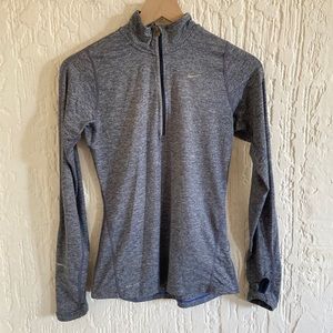 Nike Dri Fit Running Long Sleeve Quarter Zip Pullover Jacket Size XS